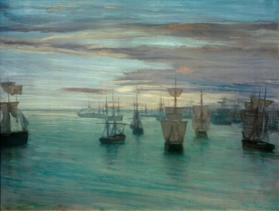 Skymning färgen på kött och grönt: Valparaiso av James Abbott McNeill Whistler
