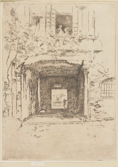 Dörröppning och Vine, 1879-1880. av James Abbott McNeill Whistler