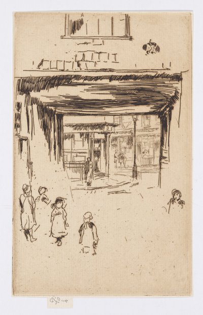 Drury Lane, ca 1880-81 (etsning; bläck på papper) av James Abbott McNeill Whistler