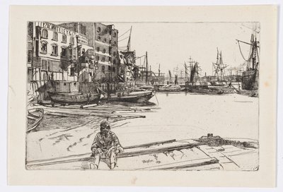Eagle Wharf (Tyzac Whiteley och Co.) av James Abbott McNeill Whistler