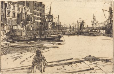 Eagle Wharf, 1859. av James Abbott McNeill Whistler