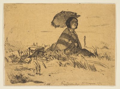 I full sol, 1858. av James Abbott McNeill Whistler