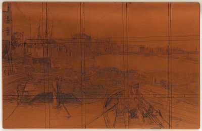 Etsningsplatta: The Pool, 1859. av James Abbott McNeill Whistler