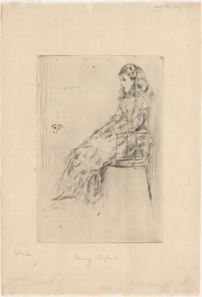 Fanny Leyland, 1873. av James Abbott McNeill Whistler