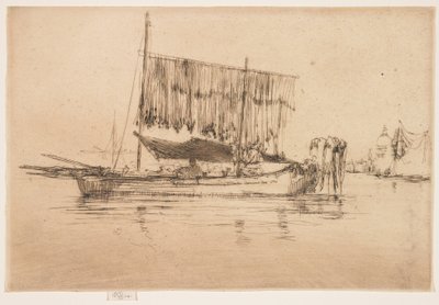 Fiskebåt från den andra Venedigserien av James Abbott McNeill Whistler