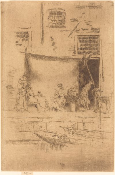 Fruktstall, 1880. av James Abbott McNeill Whistler