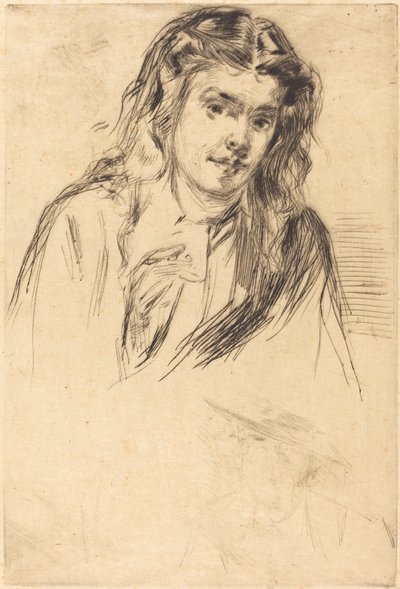 Fumettes böjda huvud, 1859. av James Abbott McNeill Whistler