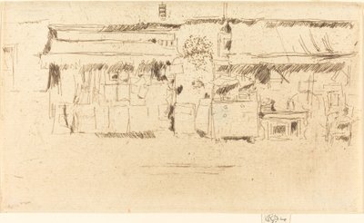 Möbelaffär, c. 1887. av James Abbott McNeill Whistler