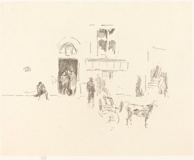 Gaiety Stage Door, 18791887. av James Abbott McNeill Whistler