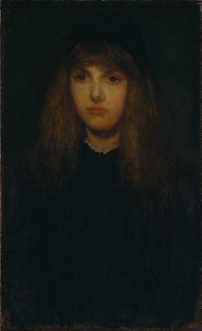 Flicka i svart (Sura Tom) av James Abbott McNeill Whistler