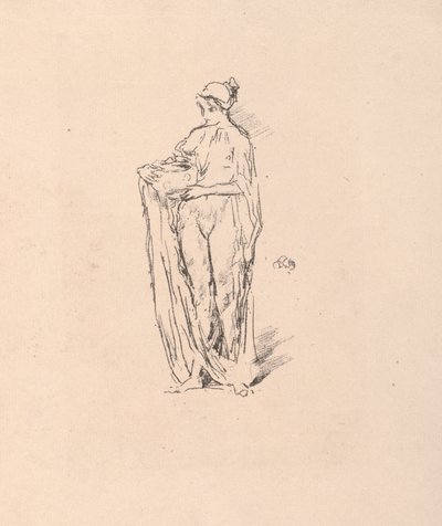 Flicka med skål, 1895. av James Abbott McNeill Whistler