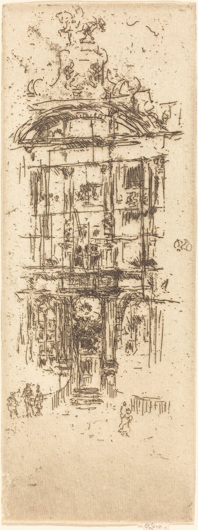 Guldhuset, Bryssel, 1887. av James Abbott McNeill Whistler