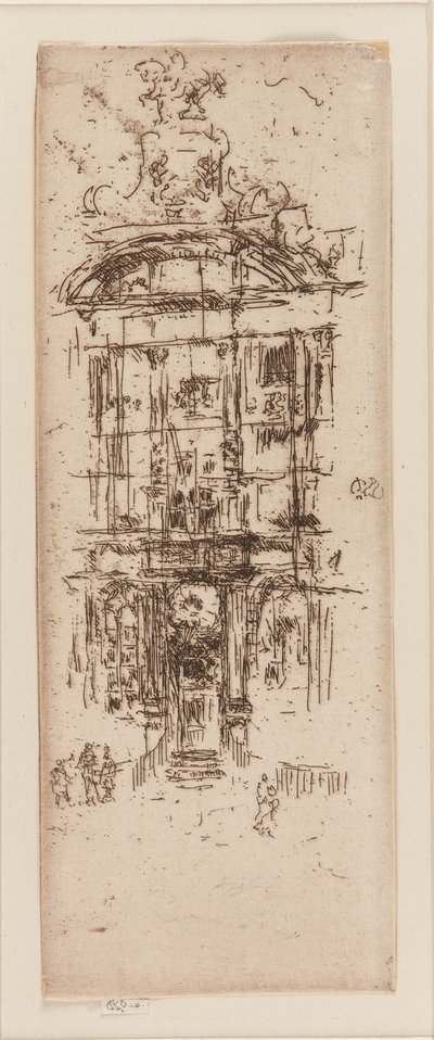 Guldhuset, Bryssel, 1887. av James Abbott McNeill Whistler