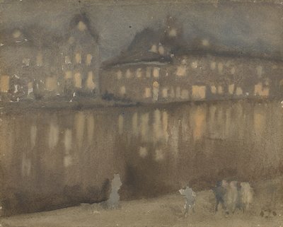 Canal Grande, Amsterdam, Nocturne, 1882. av James Abbott McNeill Whistler