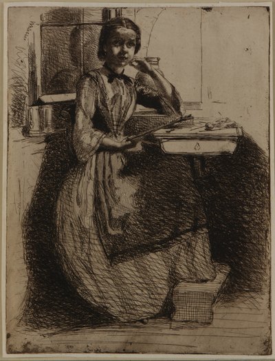 Gretchen i Heidelberg, 1858. av James Abbott McNeill Whistler