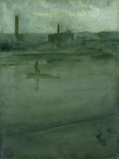 Grå och silver: Themsen av James Abbott McNeill Whistler
