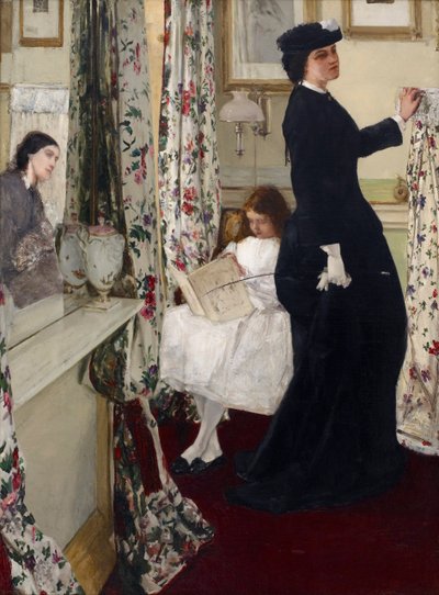 Harmony in Green and Rose: The Music Room, 1860 av James Abbott McNeill Whistler