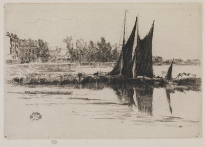 Hurlingham, 1859 (etsning på papper) av James Abbott McNeill Whistler