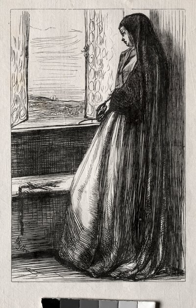 Illustration för greve Bruckhardt i Once a Week, 1862. av James Abbott McNeill Whistler
