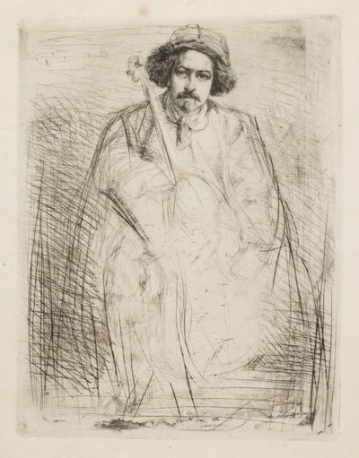 J. Becquet, skulptör, 1859. av James Abbott McNeill Whistler