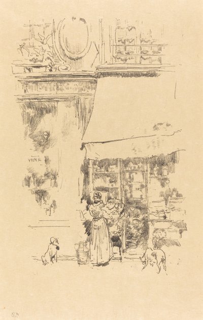 Ostmakaren i rue de Grenelle, 1894. av James Abbott McNeill Whistler