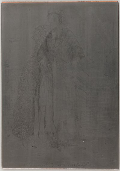 La Mere Gerard. En av de tolv etsningarna från naturen, 1857-1858. av James Abbott McNeill Whistler