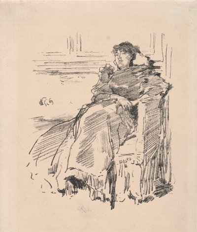 Den röda klänningen, 1894. av James Abbott McNeill Whistler