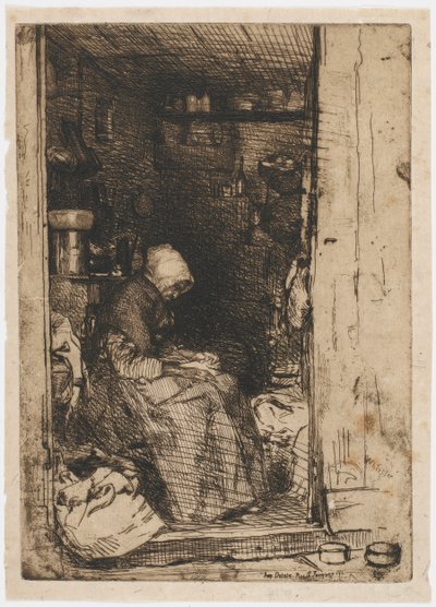 Den gamla kvinnan i trasor, 1858. av James Abbott McNeill Whistler