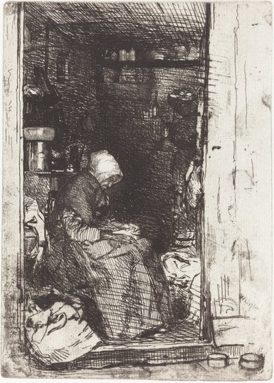 Den gamla kvinnan i trasor, 1858. av James Abbott McNeill Whistler