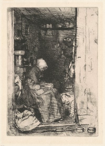 Den gamla kvinnan i trasor, 1858. av James Abbott McNeill Whistler