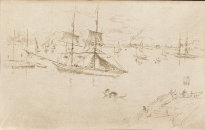 Lagun-middag, 1879-1880. av James Abbott McNeill Whistler
