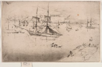 Lagun: Middag, 1886. av James Abbott McNeill Whistler