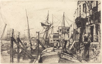 Limehouse, 1859. av James Abbott McNeill Whistler