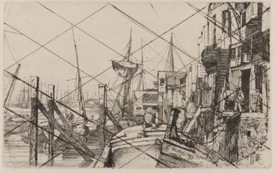 Limehouse, 1859. av James Abbott McNeill Whistler