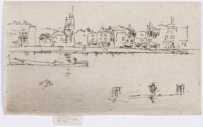 Little Chelsea Memorial, 1887. av James Abbott McNeill Whistler