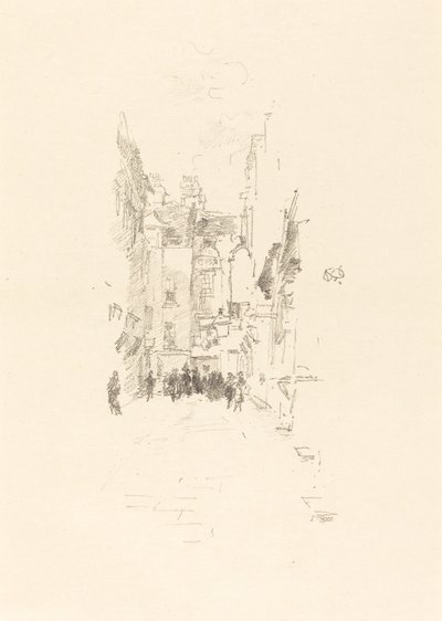 Little Court, Cloth Fair, 1887. av James Abbott McNeill Whistler