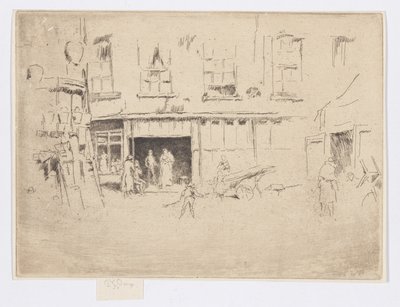 Little Court, ca 1880-81 (etsning; bläck på papper) av James Abbott McNeill Whistler