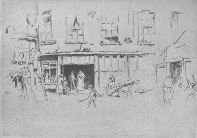 Lilla hovet, c1881, 1904 av James Abbott McNeill Whistler