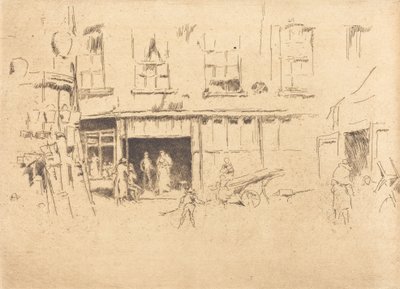Lilla hovet, ca. 18801881. av James Abbott McNeill Whistler