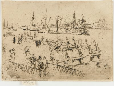 Lilla Dordrecht, 1884. av James Abbott McNeill Whistler