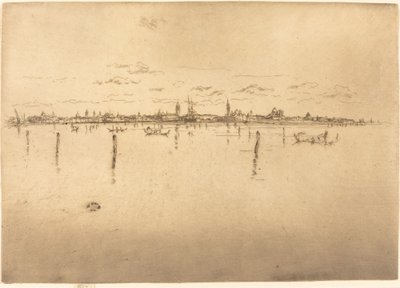 Lilla Venedig, 1880. av James Abbott McNeill Whistler