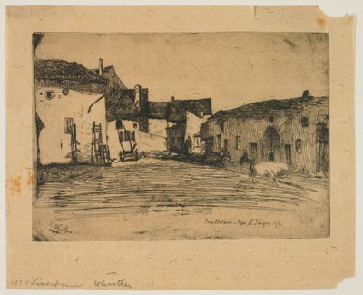 Liverdun aus Zwölf Radierungen aus der Natur av James Abbott McNeill Whistler
