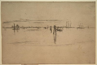 Long Lagoon, ca 1879-80 (etsning & kolbläck på papper) av James Abbott McNeill Whistler