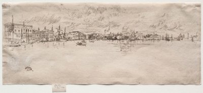 Långa Venedig. av James Abbott McNeill Whistler