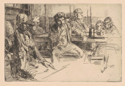 Longshoreman, 1859 (etsning och torrnål på lagt papper) av James Abbott McNeill Whistler