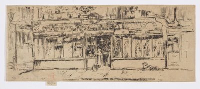 Marchand de Vin, Paris, ca 1892-93 (etsning; bläck på papper) av James Abbott McNeill Whistler