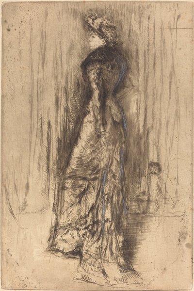 Maud, Stående, c. 1873. av James Abbott McNeill Whistler