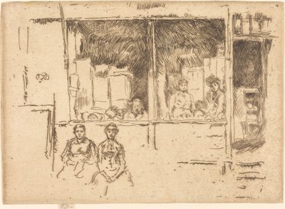 Melon-Shop, Hounsditch, ca. 18861888. av James Abbott McNeill Whistler