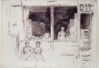 Melonbutik, Houndsditch av James Abbott McNeill Whistler