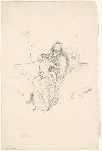 Mor och barn, nr 1, 18911895 tryckt 1904. av James Abbott McNeill Whistler